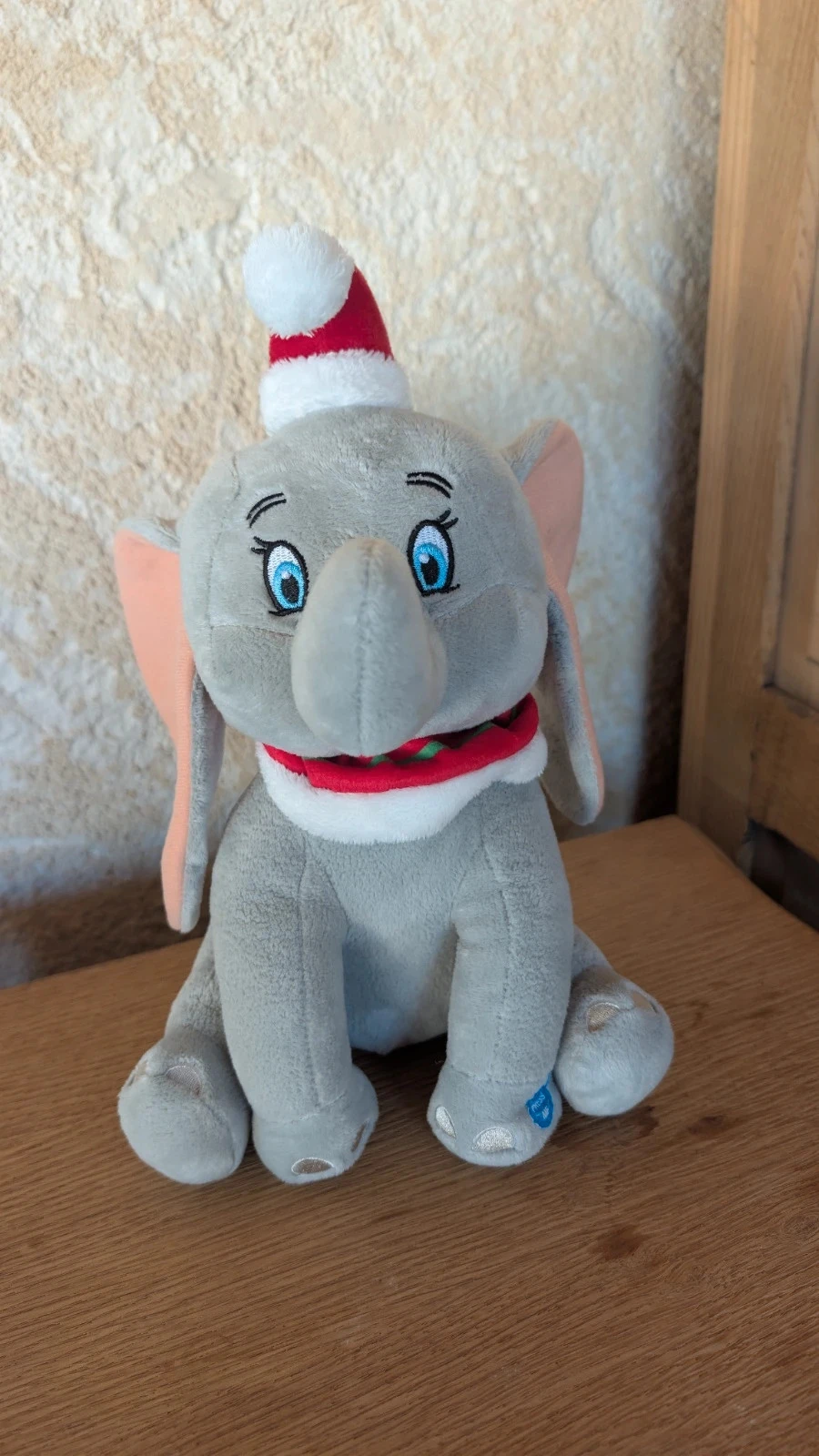 peluche musicale disney dumbo noel chant sonore fonctionnelle 30 cm